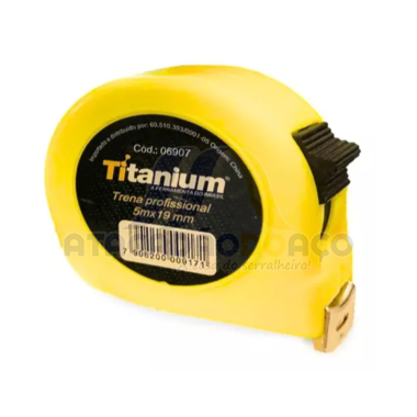 Trena De Aço 5mt x 19mm ( Titanium )
