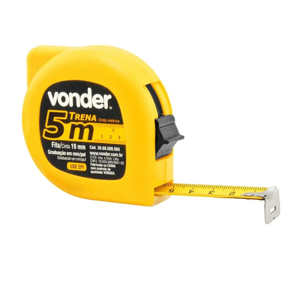 Trena De Aço 5mt x 19mm S/Trava (Vonder)