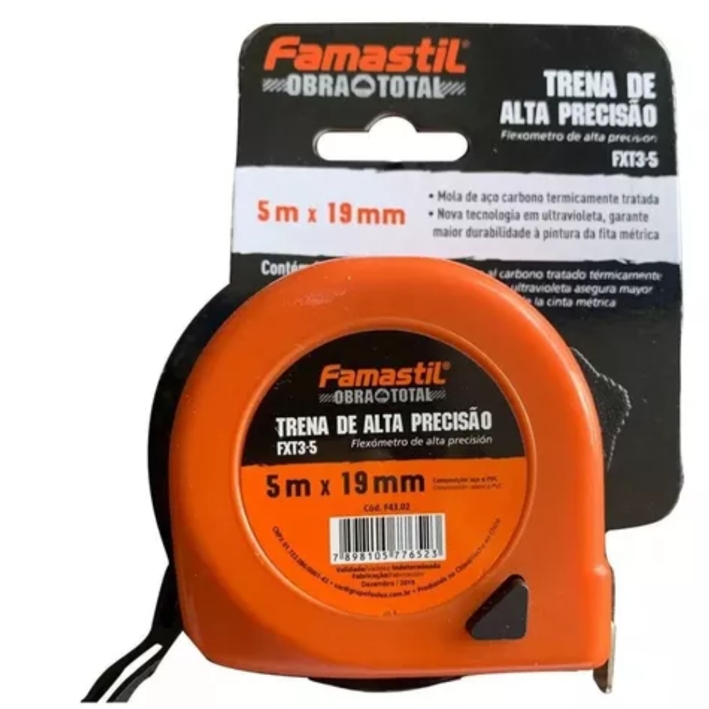 Trena De Aço 5mt x 19mm (Famastil)