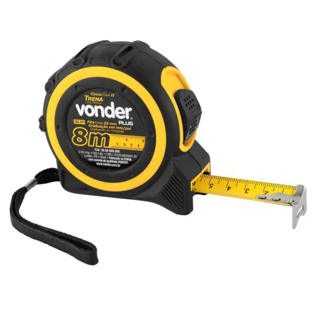 Trena De Aço 8mt x 25mm (Vonder)