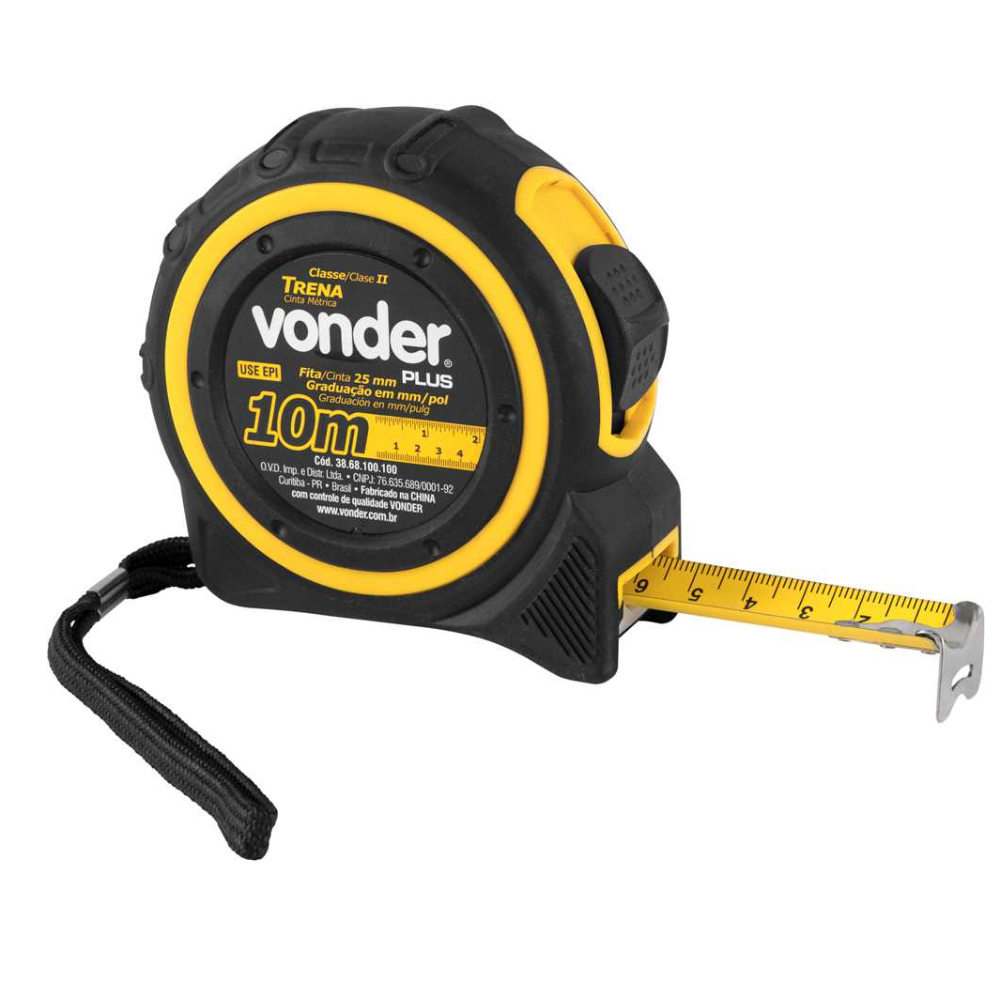 Trena De Aço 10mt x 25mm (Vonder)