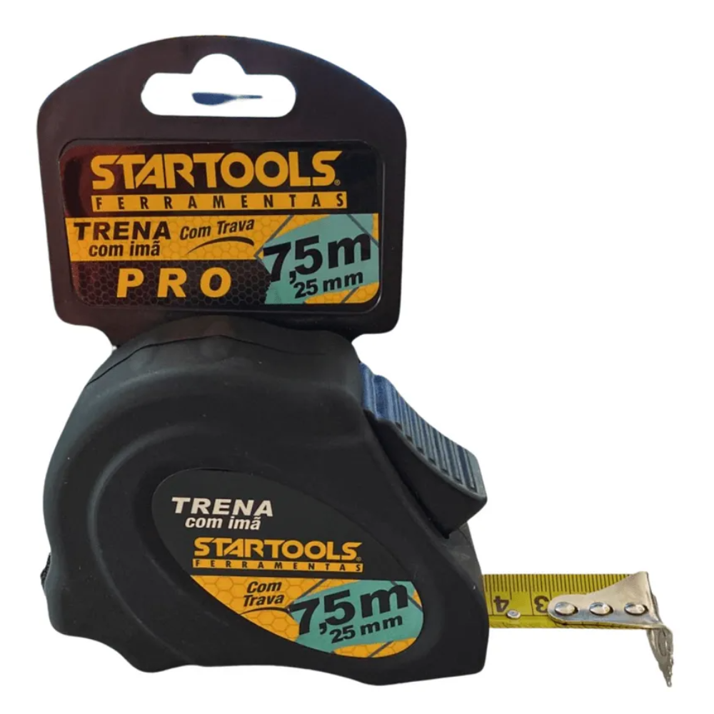 Trena De Aço Embor. C/ Trava 7,5mt x 25mm (Startools)