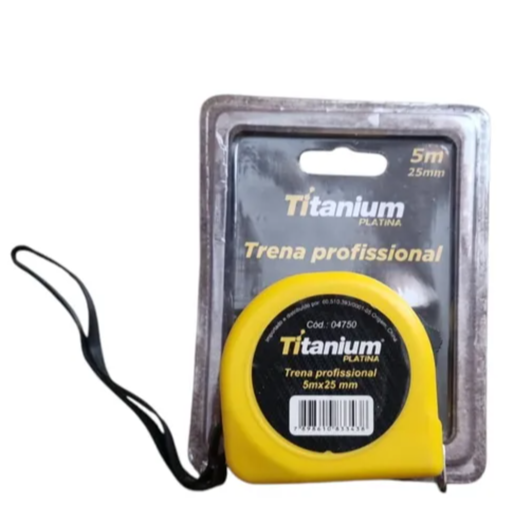 Trena De Aço 5mt x 25mm (Titanium)