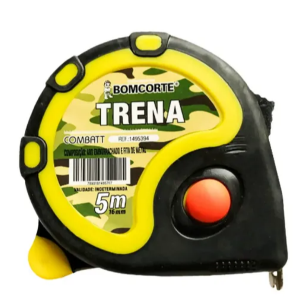 Trena De Aço Embor. C/ Trava 5mt x 16mm (Bom Corte)