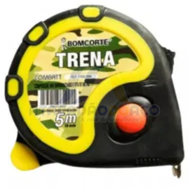 Trena De Aço Embor. 5mt x 25mm AutoTrava (Bom Corte)